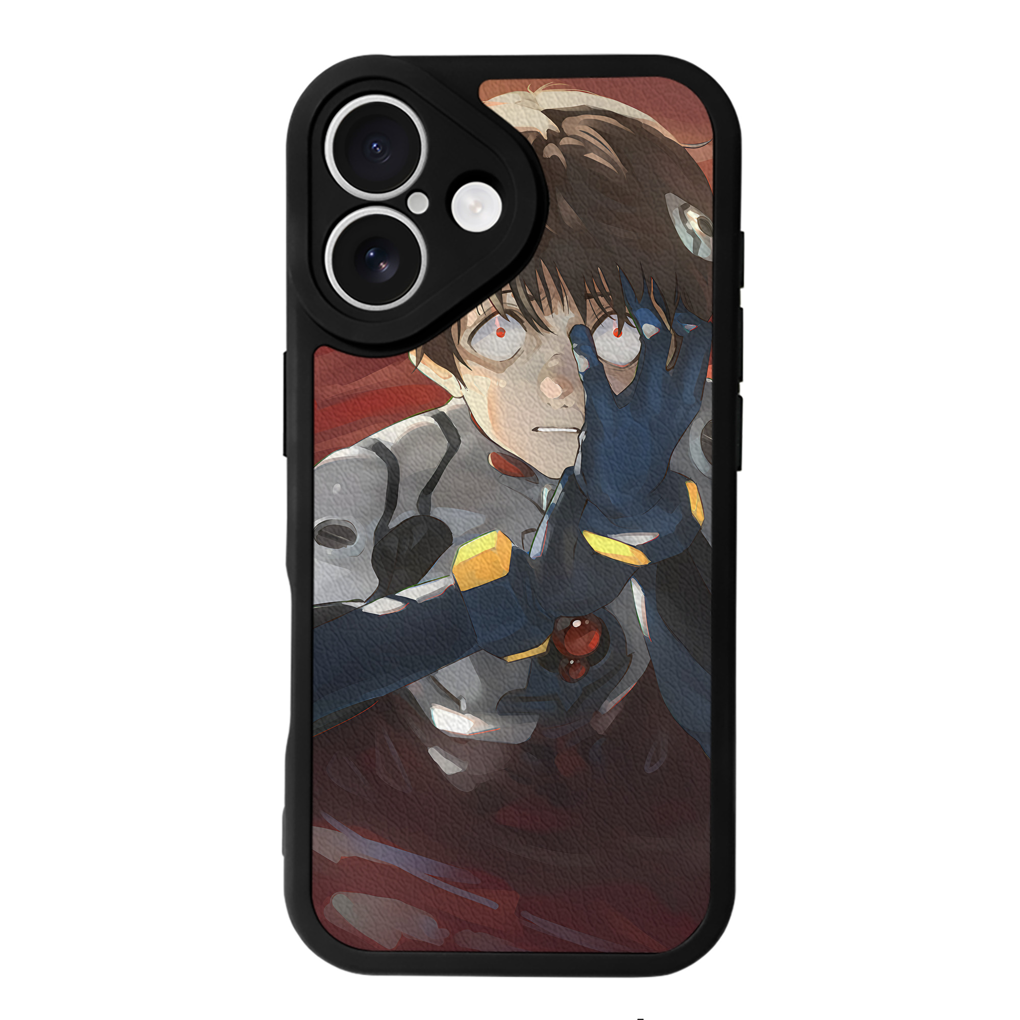 （画像用） EVA 新世紀エヴァンゲリオン 【iPhone 16シリーズ対応】シリコンスマホケース（レザー調） 材質：シリコン